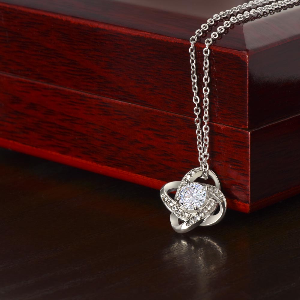 Love Knot Necklace - Gold Finish - Gift For Her