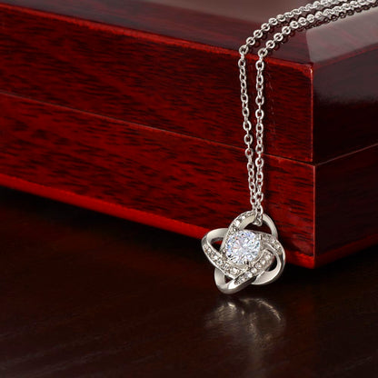 Love Knot Necklace - Gold Finish - Gift For Her