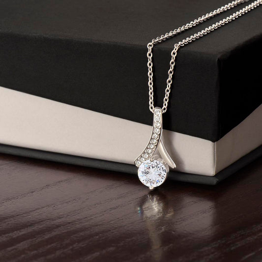 Alluring Beauty Necklace - Gold Finish - Luxury Gift For Her