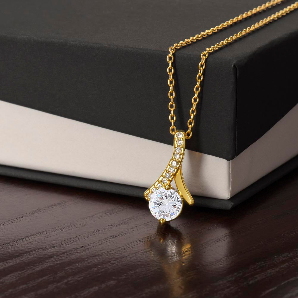Alluring Beauty Necklace - Gold Finish - Luxury Gift For Her
