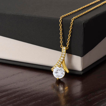 Alluring Beauty Necklace - Gold Finish - Luxury Gift For Her