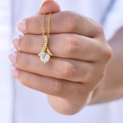 Alluring Beauty Necklace - Gold Finish - Luxury Gift For Her