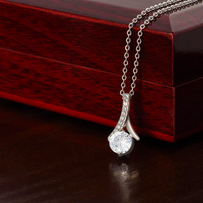 Alluring Beauty Necklace - Gold Finish - Luxury Gift For Her