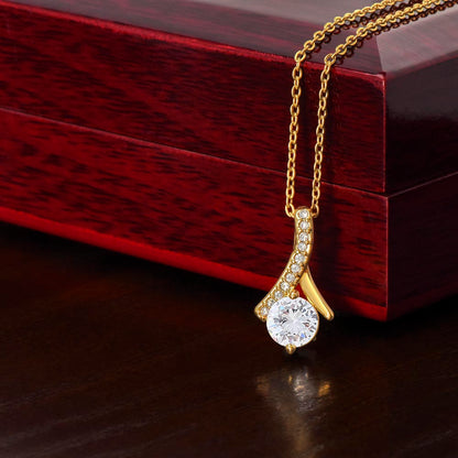 Alluring Beauty Necklace - Gold Finish - Luxury Gift For Her