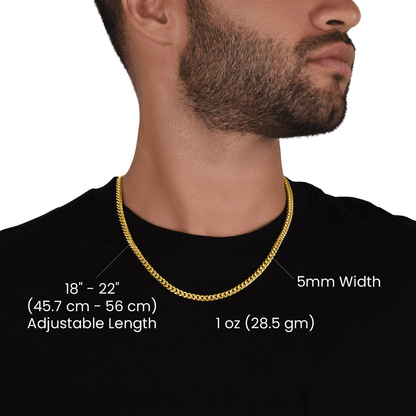 Cuban Link Chain - Luxury Gift For Him