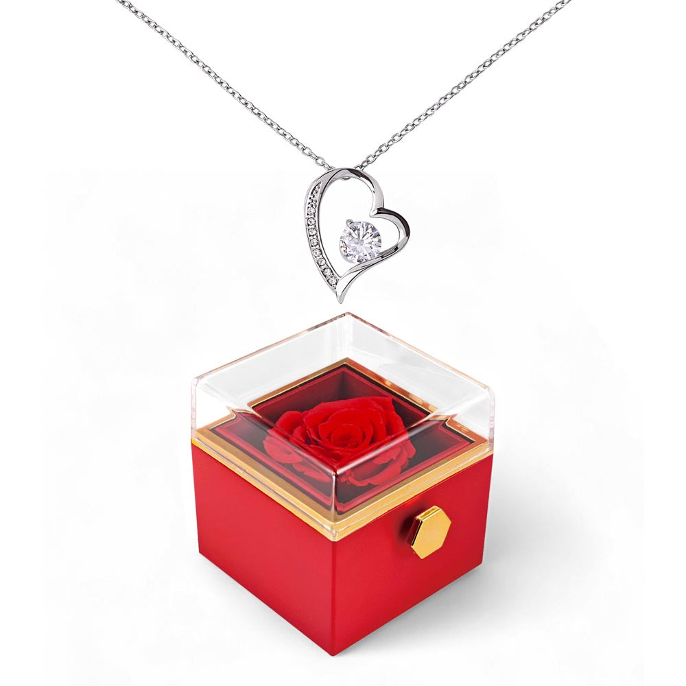 Forever Love with Rotating Rose Gift Box - Luxury Gift For Her