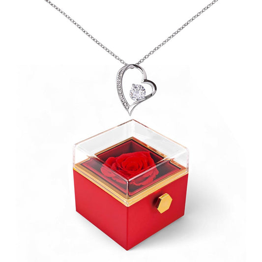 Forever Love with Rotating Rose Gift Box - Luxury Gift For Her