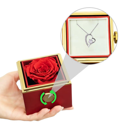Forever Love with Rotating Rose Gift Box - Luxury Gift For Her