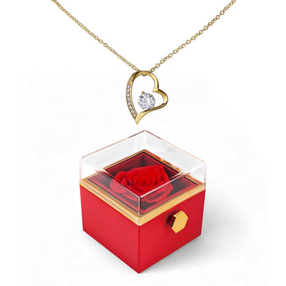 Forever Love with Rotating Rose Gift Box - Luxury Gift For Her
