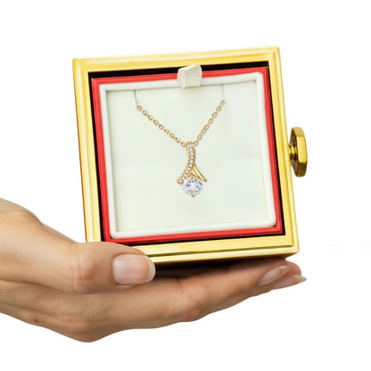 Alluring Beauty with Rotating Rose Gift Box - Luxury Gift For Her