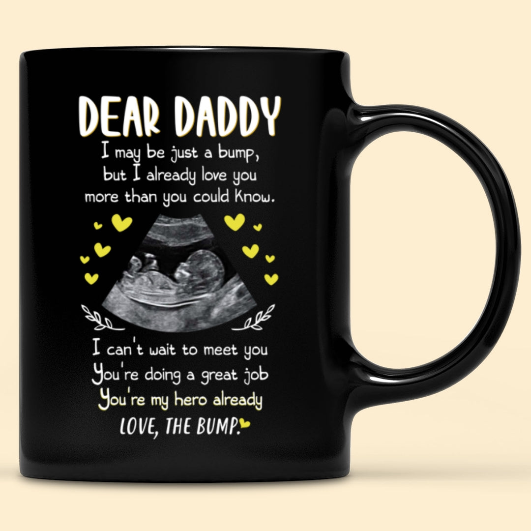 Personalized Gift For Dad To Be Black Mug