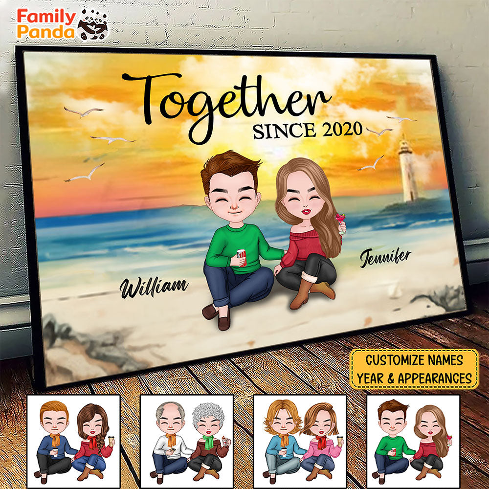 Together Poster For Couple Personalized Gift For Him For Her