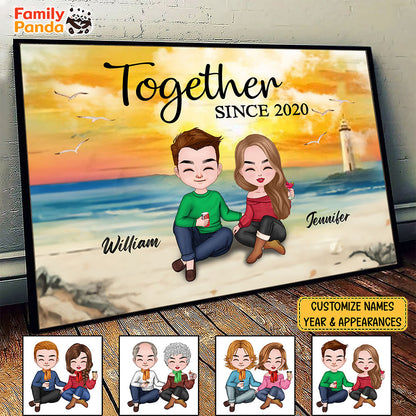 Together Poster For Couple Personalized Gift For Him For Her