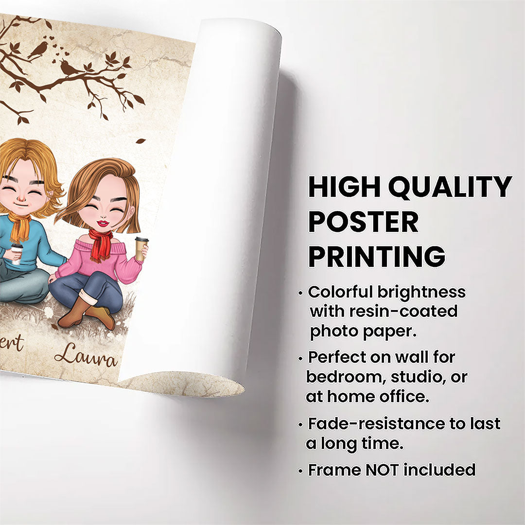 Favorite Place In The World Couple Sitting Personalized Poster For Couple