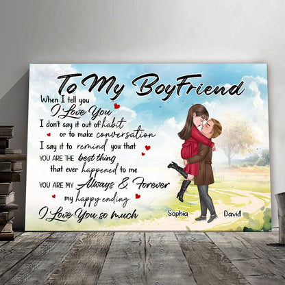 You're My Always And Forever Canvas Personalized Gift For Boyfriend