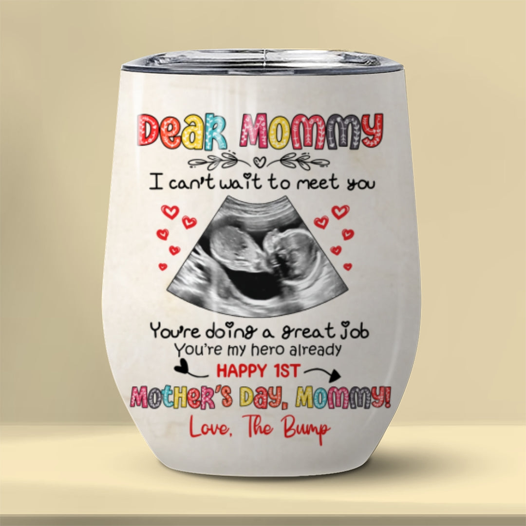 You're Doing A Great Job Wine Tumbler Personalized Gift For Mom To Be