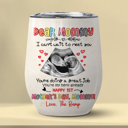 You're Doing A Great Job Wine Tumbler Personalized Gift For Mom To Be