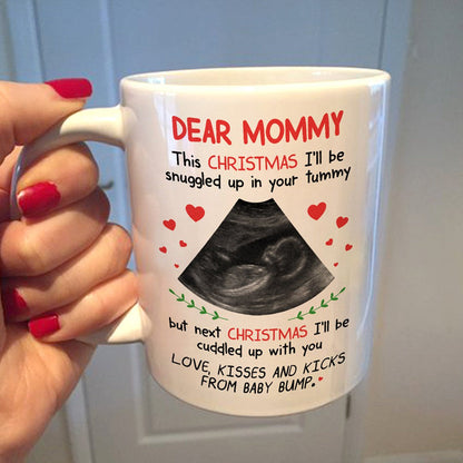 Personalized Gift For Mom To Be Next Christmas I'll Be Cuddled Up With You Mug