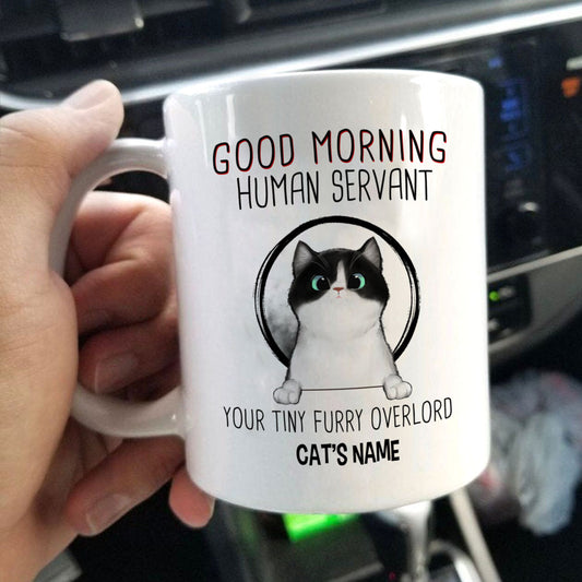 Personalized Gift For Cat Lover Human Servant Mug