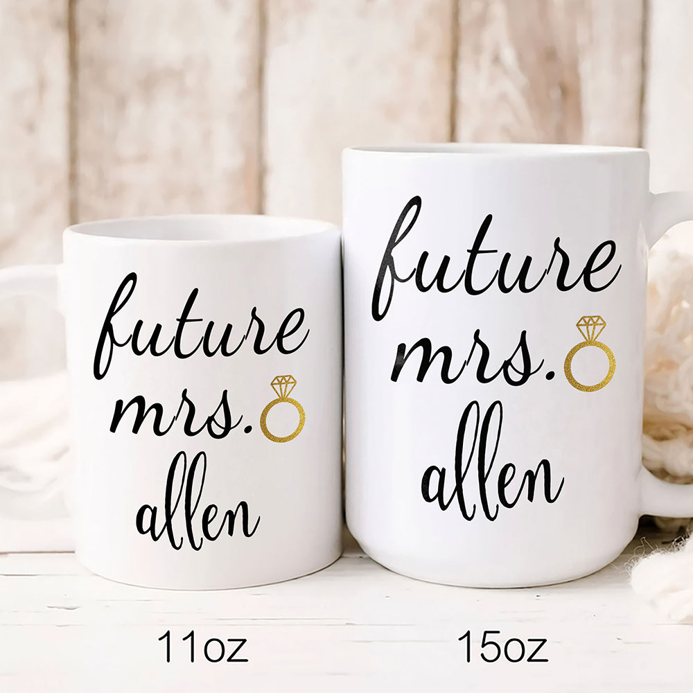 Future Mrs Mug Gift For Fiancee Engagement Gift For Future Wife