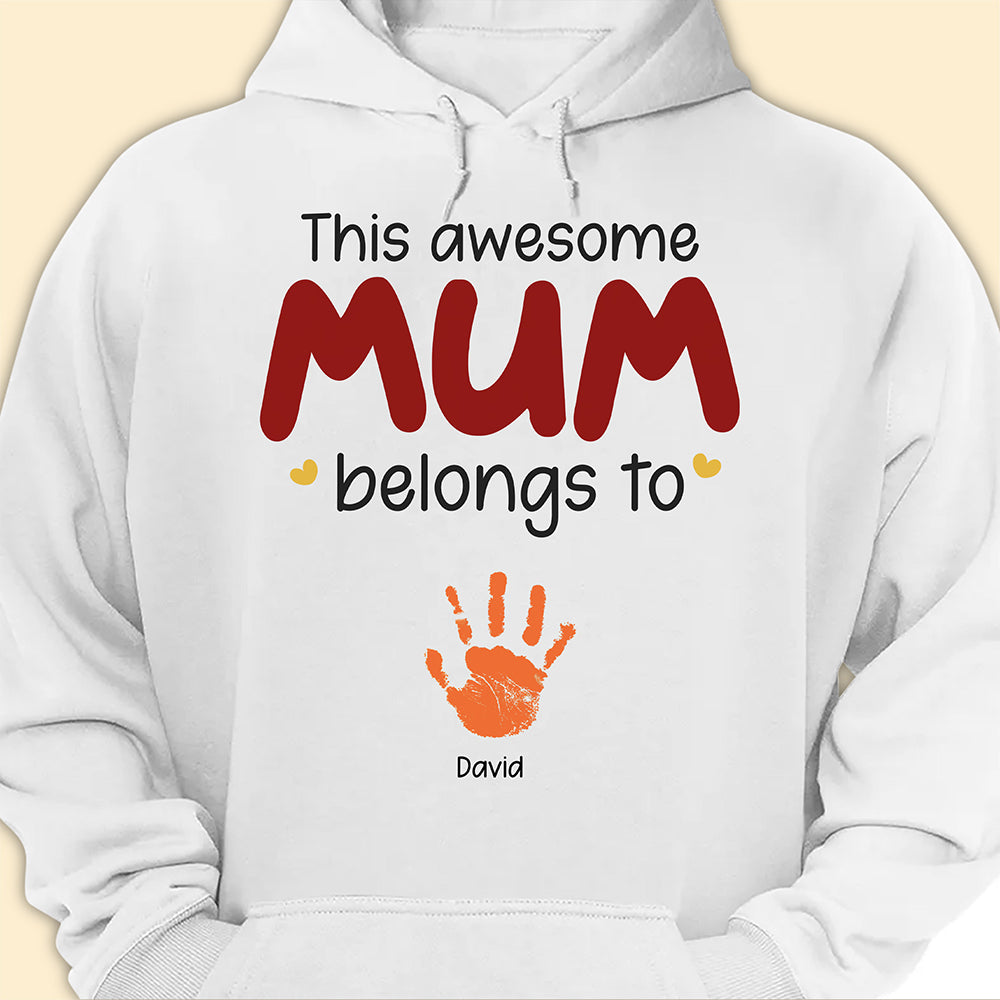 This Awesome Mom Belongs To T-shirt Personalized Gift For Mom