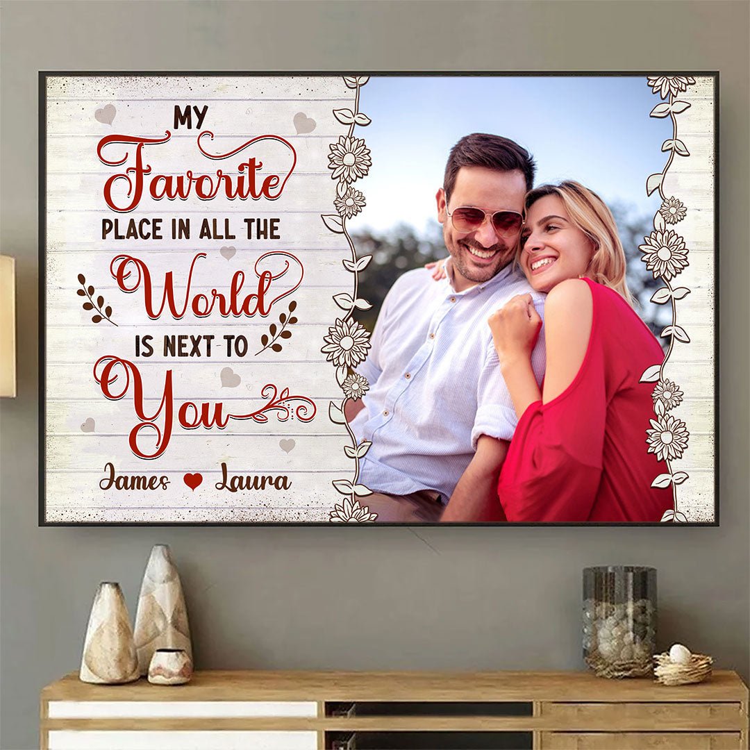 Favorite Place In The World Poster Personalized Gift For Couple