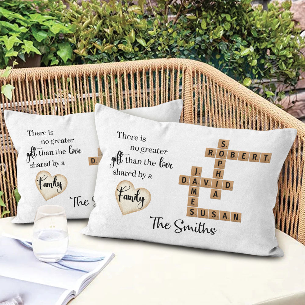 There Is No Greater Crossword Pillow Personalized Gift For Family