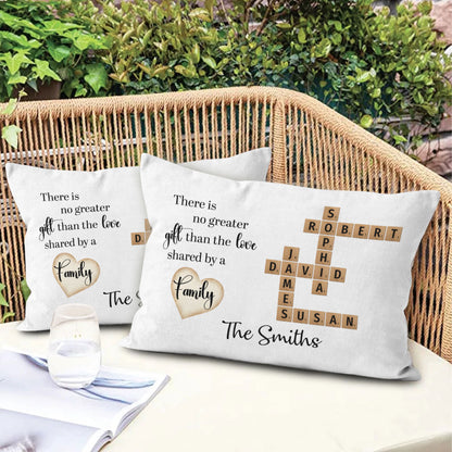 There Is No Greater Crossword Pillow Personalized Gift For Family