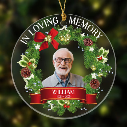 In Loving Memory Perfect Ornament Memorial Personalized Christmas Gift
