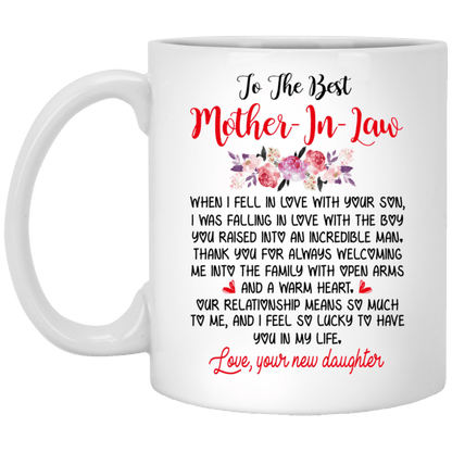 To The Best Mother-in-law Mug Gift For Mother-in-law