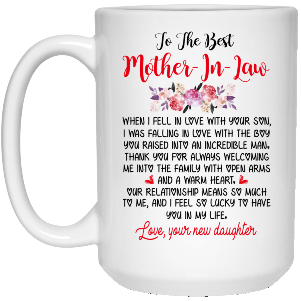 To The Best Mother-in-law Mug Gift For Mother-in-law