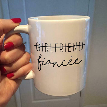 Promoted To Fiancee Mug Engagement Gift For Future Wife