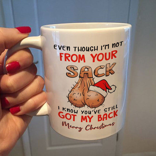 I Know You've Still Got My Back Christmas Mug Gift For Step dad