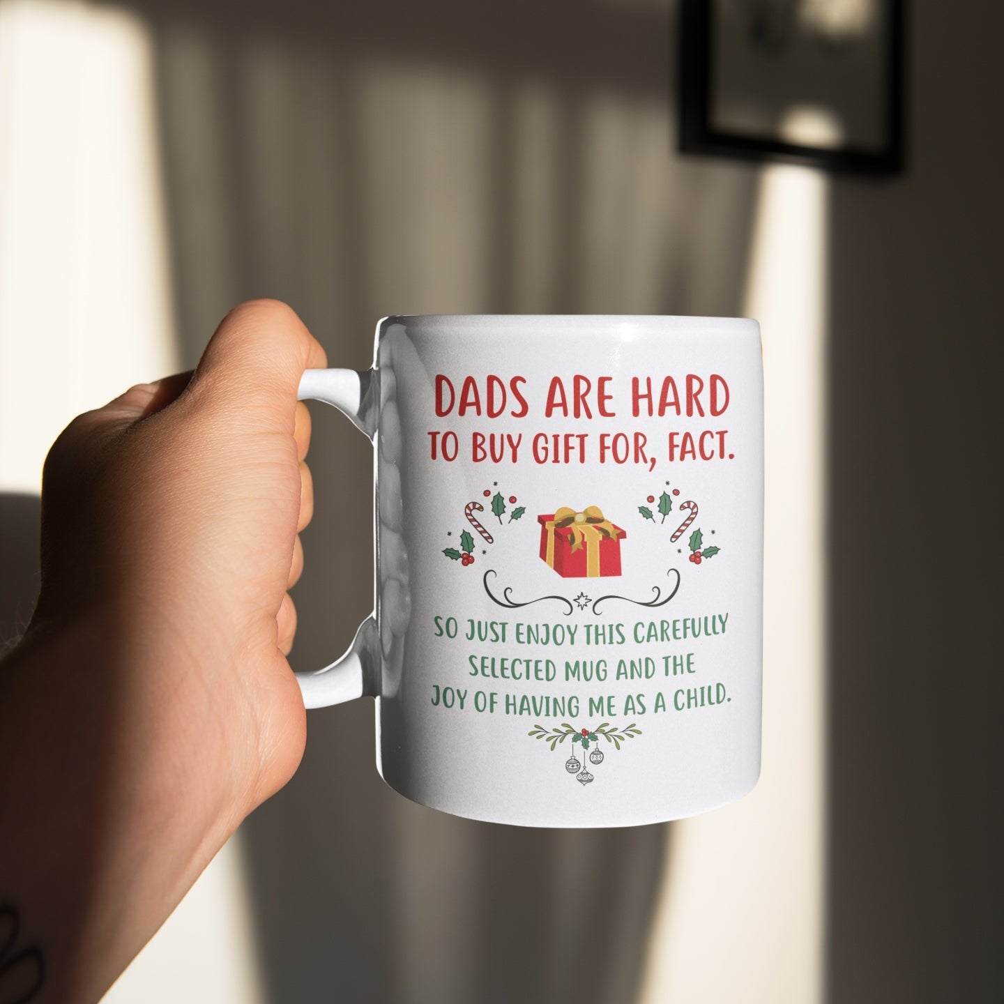 Christmas Gift For Dad From Daughter And Son Dads Are Hard To Buy Gifts For Fact Mug