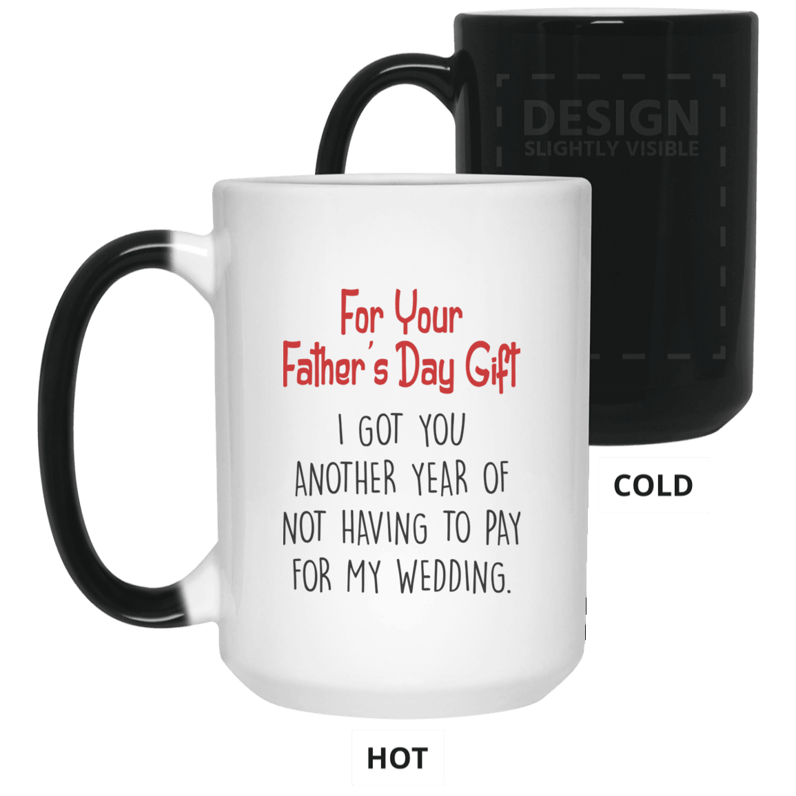 For Dad Not Having To Pay For My Wedding Funny Fathers Day Mug