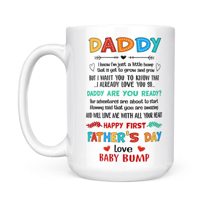 Daddy Are You Ready Mug Funny 1st Father's Day Gift For Dad To Be