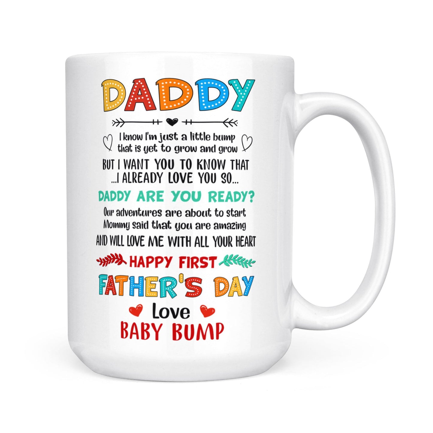 Daddy Are You Ready Mug Funny 1st Father's Day Gift For Dad To Be