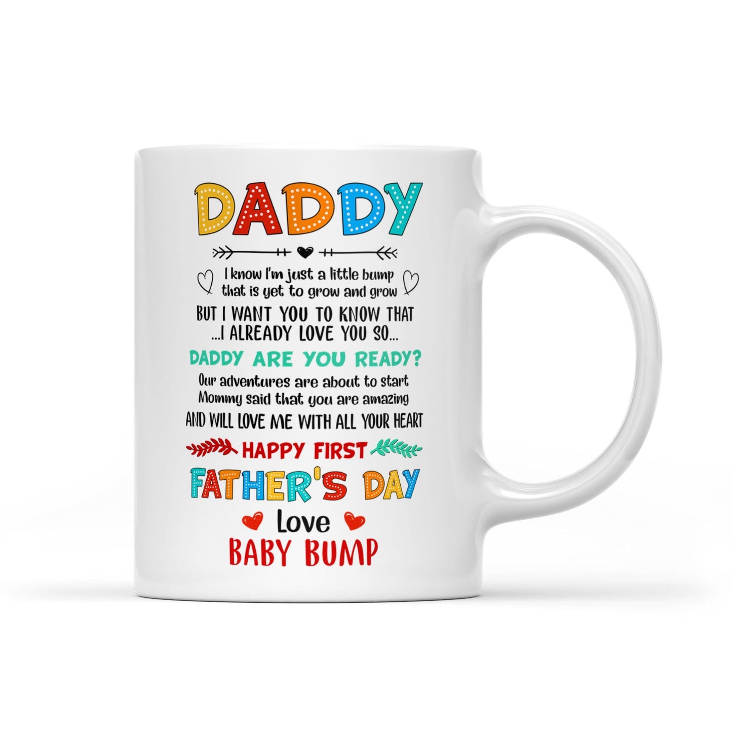 Daddy Are You Ready Mug Funny 1st Father's Day Gift For Dad To Be