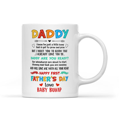 Daddy Are You Ready Mug Funny 1st Father's Day Gift For Dad To Be