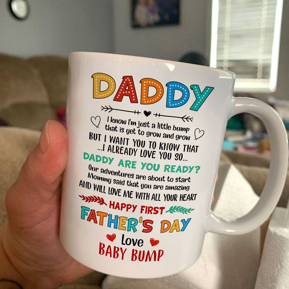 Daddy Are You Ready Mug Funny 1st Father's Day Gift For Dad To Be