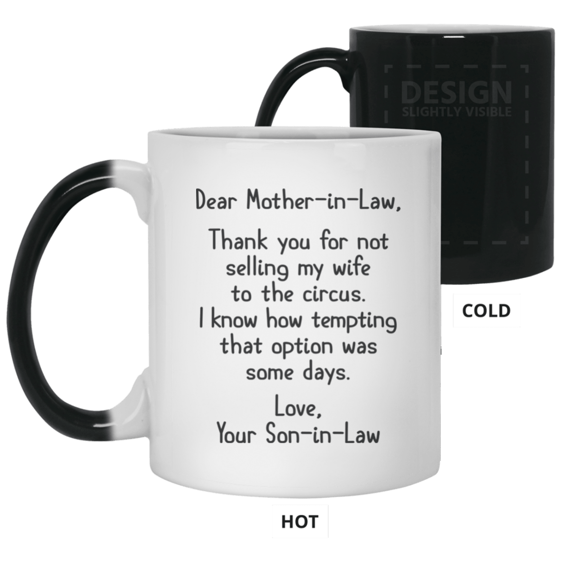 Gift For Mother In Law From Son In Law Thank You For Not Selling My Wife Mug