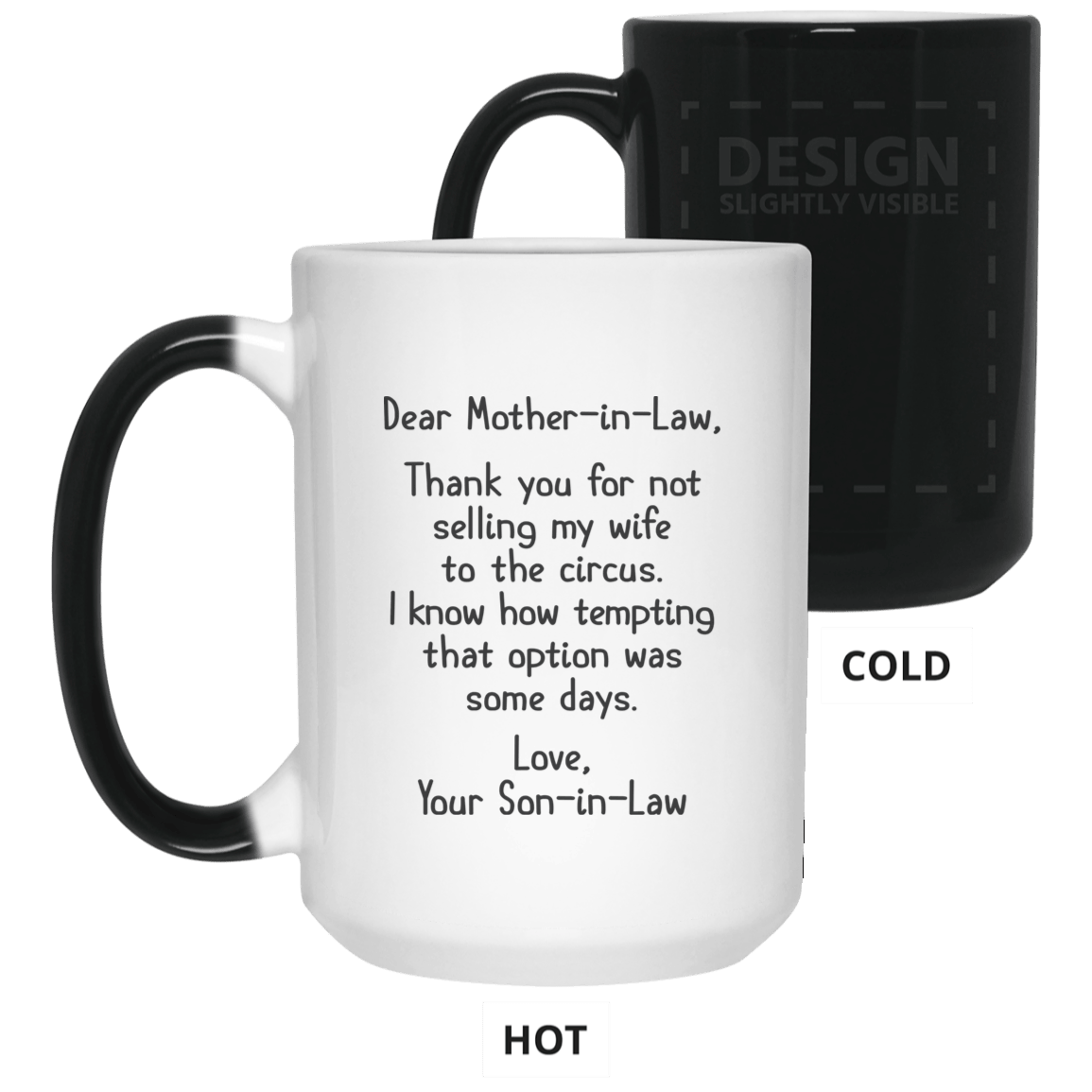 Gift For Mother In Law From Son In Law Thank You For Not Selling My Wife Mug