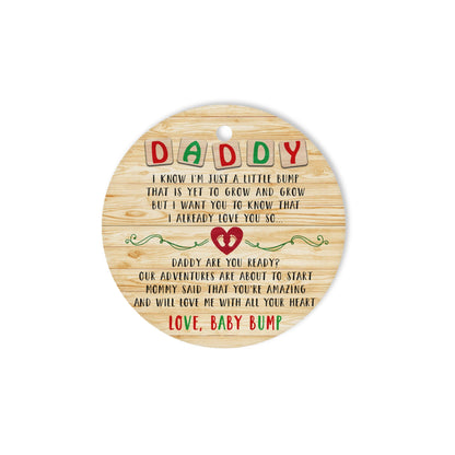 Daddy Are You Ready Ornament Funny Christmas Gift For Dad To Be
