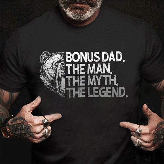 The Man - The Myth - The Legend - Bear Shirt Gift For Step Dad