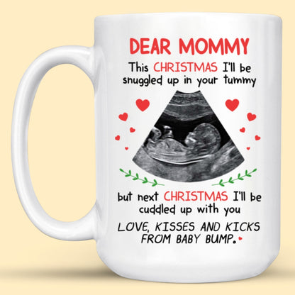 Personalized Gift For Mom To Be Next Christmas I'll Be Cuddled Up With You Mug