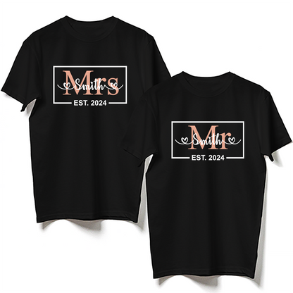 Wife Husband Couple Mr Mrs Funny Personalized Shirt