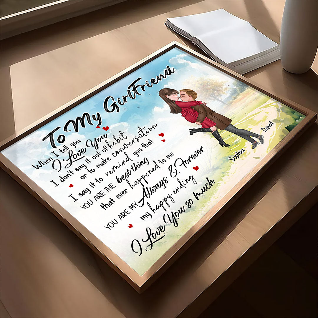 You're My Always And Forever Poster Personalized Gift For Girlfriend