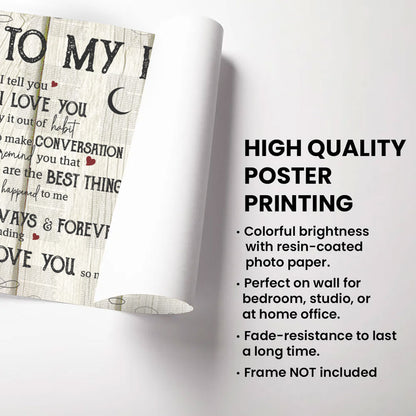 Husband When I Tell You Anniversary Personalized Poster Gift For Husband