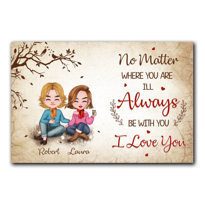 No Matter Where You Are Canvas Personalized Gifts For Couple