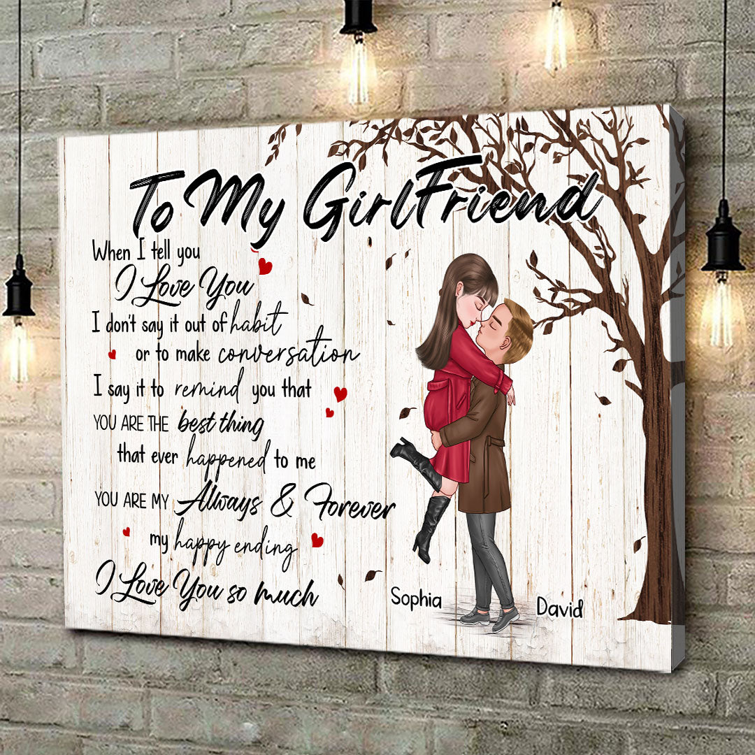 You're My Always And Forever Canvas Personalized Gift For Girlfriend